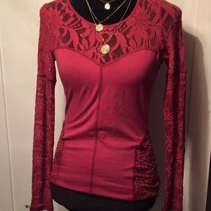 Free People lace top